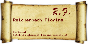 Reichenbach Florina névjegykártya